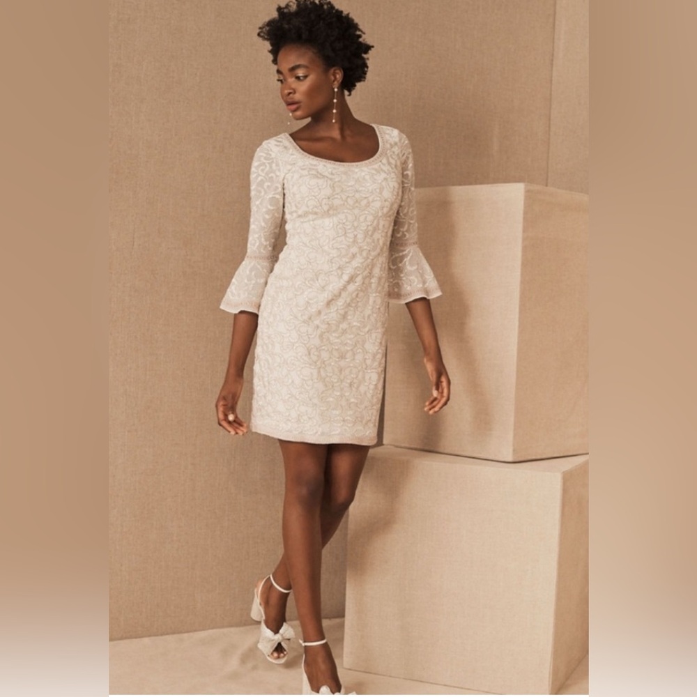 Elegant Cream Lace Dress
